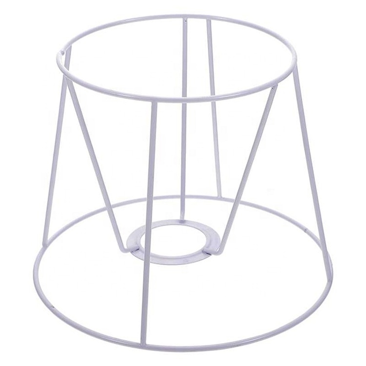 Modern Lampshade Rings Round Lamp Shade Kit Metal Wire Frame with Circular Lighting Accessories for Table Floor Lamps E27 Abajur