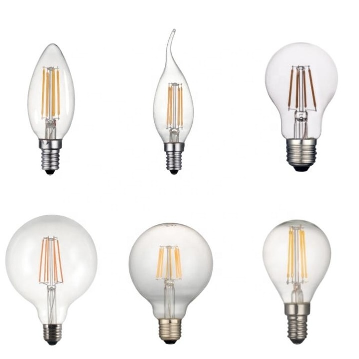 Warm White Edison Bulb Lights Led Filament Bulb E14 2w Led Light for Outdoor String Lights Glass Garden Luces Led 90 E27 30000