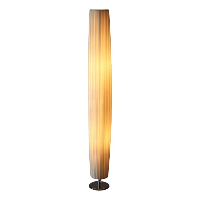 Plastic Floor Standing Lamp Stainless Steel Base Iron Body Hotel Nordic Floor Lamp