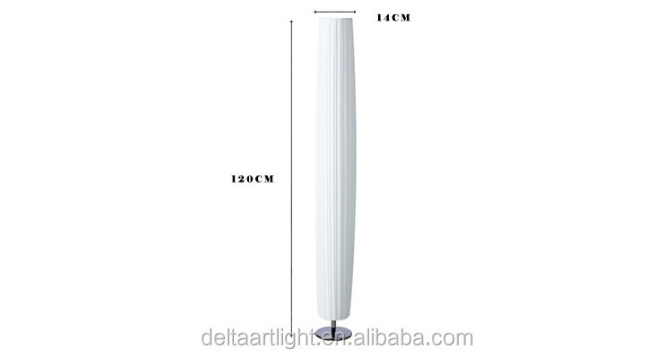 Plastic Floor Standing Lamp Stainless Steel Base Iron Body Hotel Nordic Floor Lamp