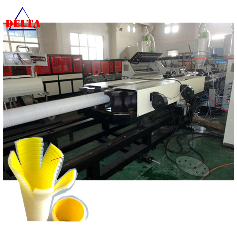 double wall corrugation flexible pipe production line