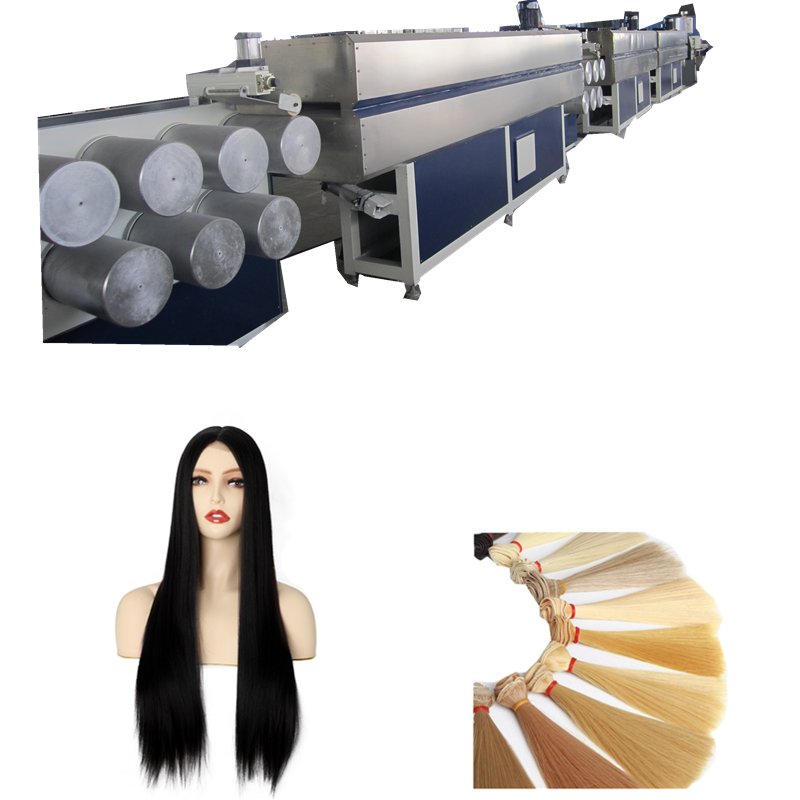 Nylon/PET/PP PBT hair polyester wigs yarn/fiber/thread making machine