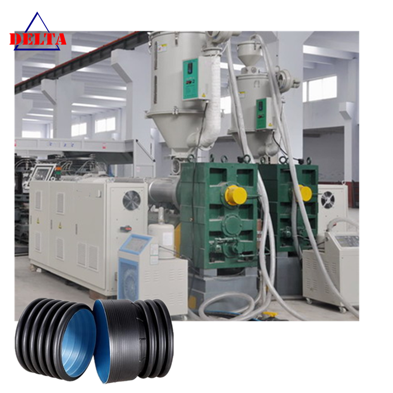 double wall corrugation flexible pipe production line