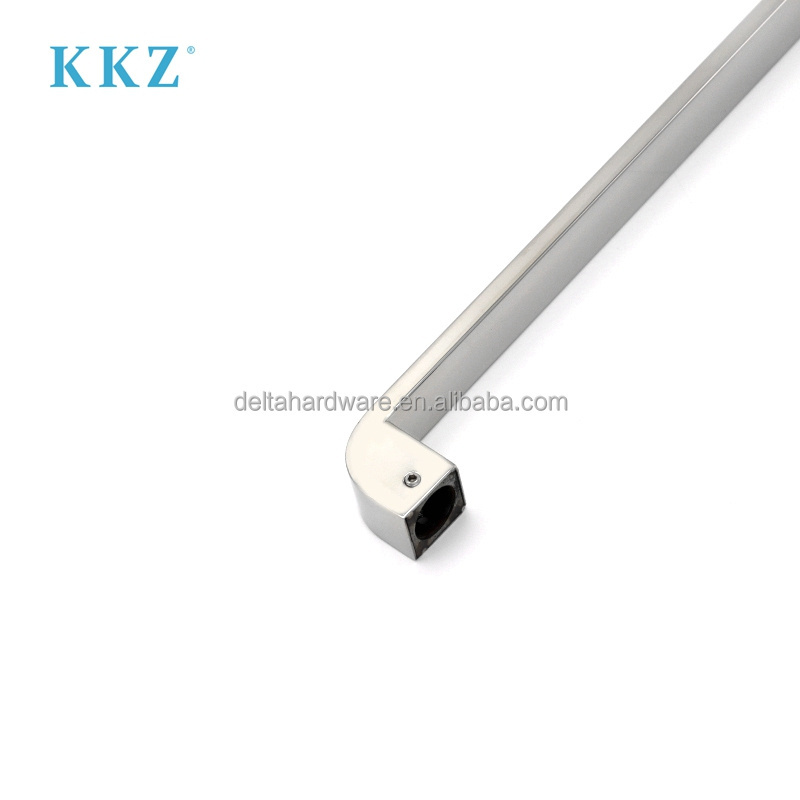 Factory manufacture commercial stainless steel 304/201 glass door double silver pull door handles