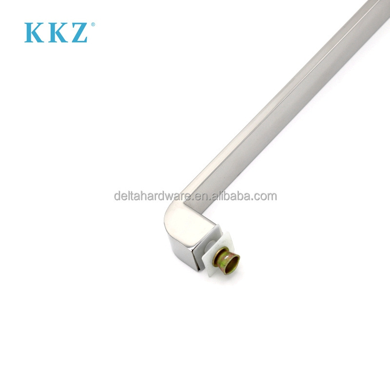 Factory manufacture commercial stainless steel 304/201 glass door double silver pull door handles