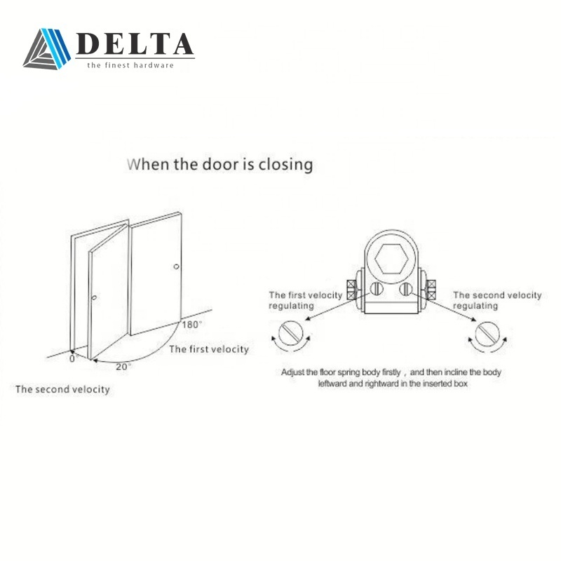 High quality Aluminum easy installation slide back sliding heavy duty door closer