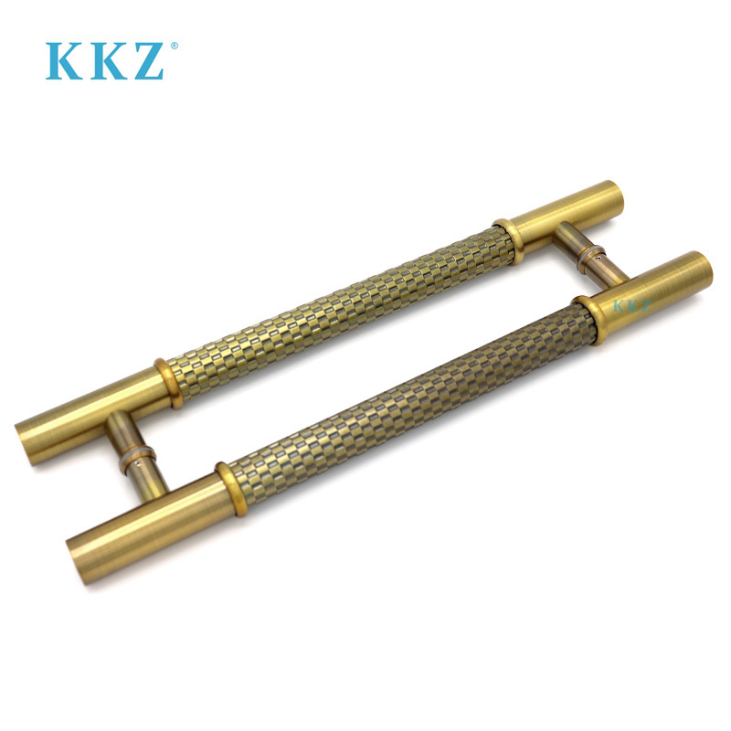 Special design Entrance Antique Luxury Gold Long Pull Door Handle For Glass Door And Wooden Door