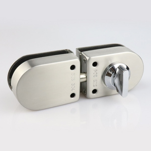 Hot sale glass sliding keyless door lock frameless glass door closer