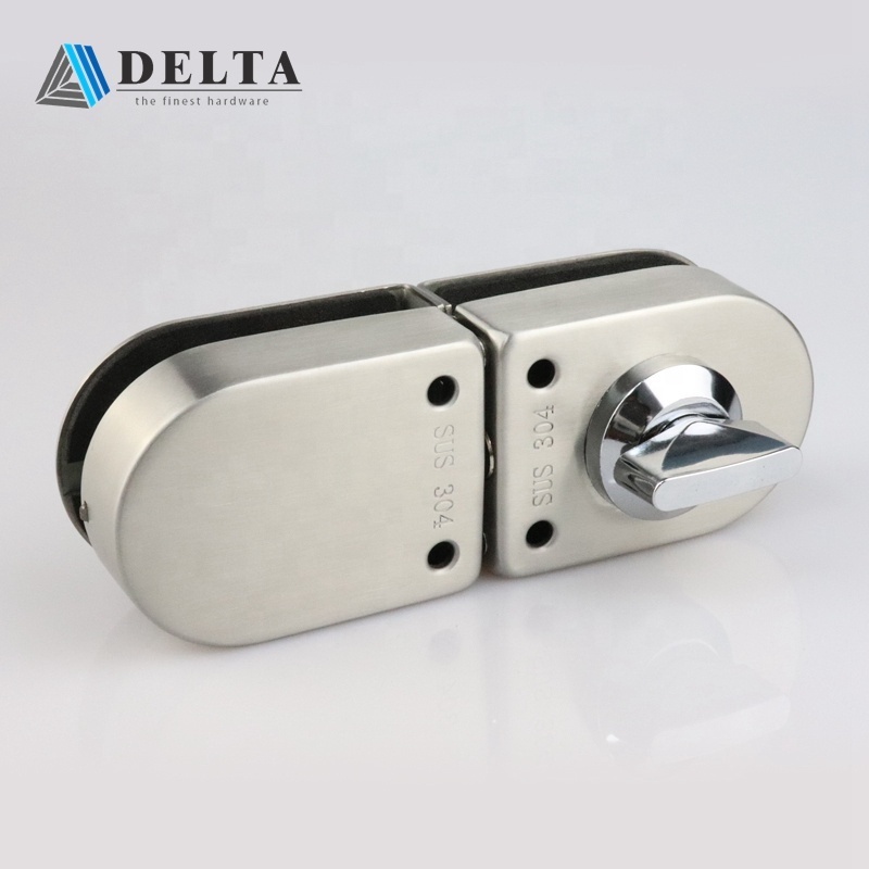 Hot sale glass sliding keyless door lock frameless glass door closer