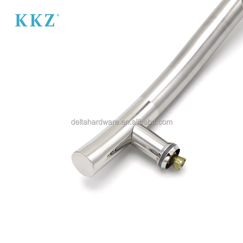 Modern Commercial Stainless Steel S-Tubular Door Handle for Office and Office Buildings for Glass Door Applications