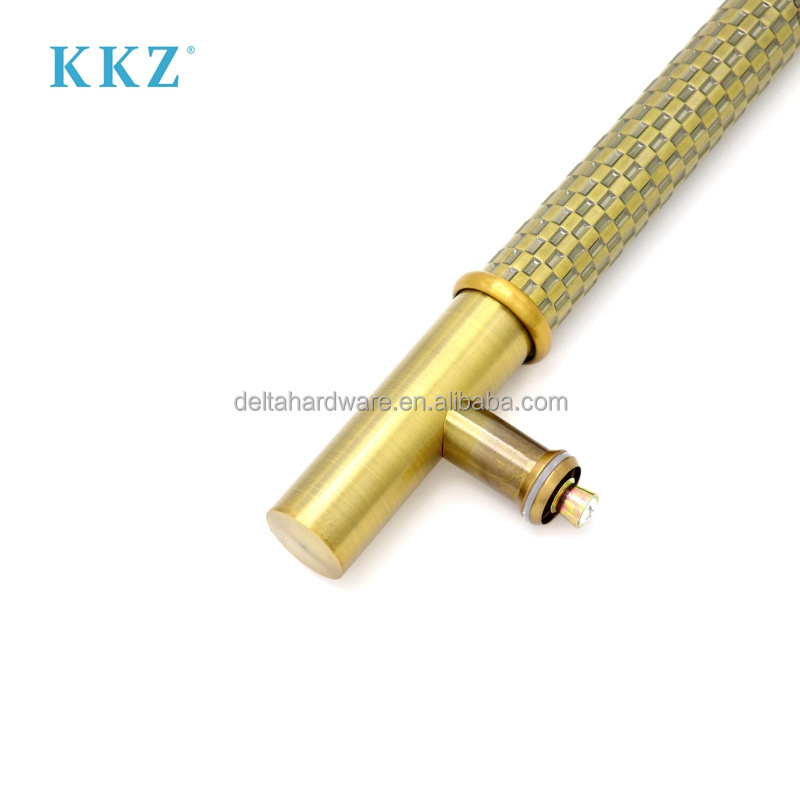 Special design Entrance Antique Luxury Gold Long Pull Door Handle For Glass Door And Wooden Door