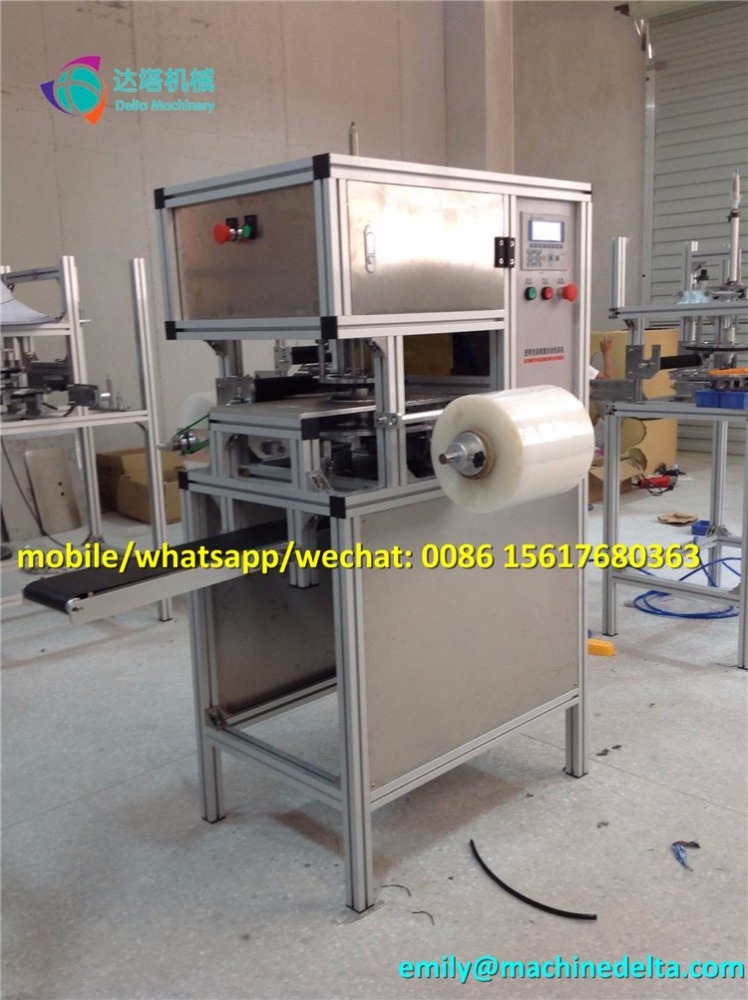 Toilet soap stretch film packing machine/ hotel soap stretch film packing machine/ soap cling film wrapping machine