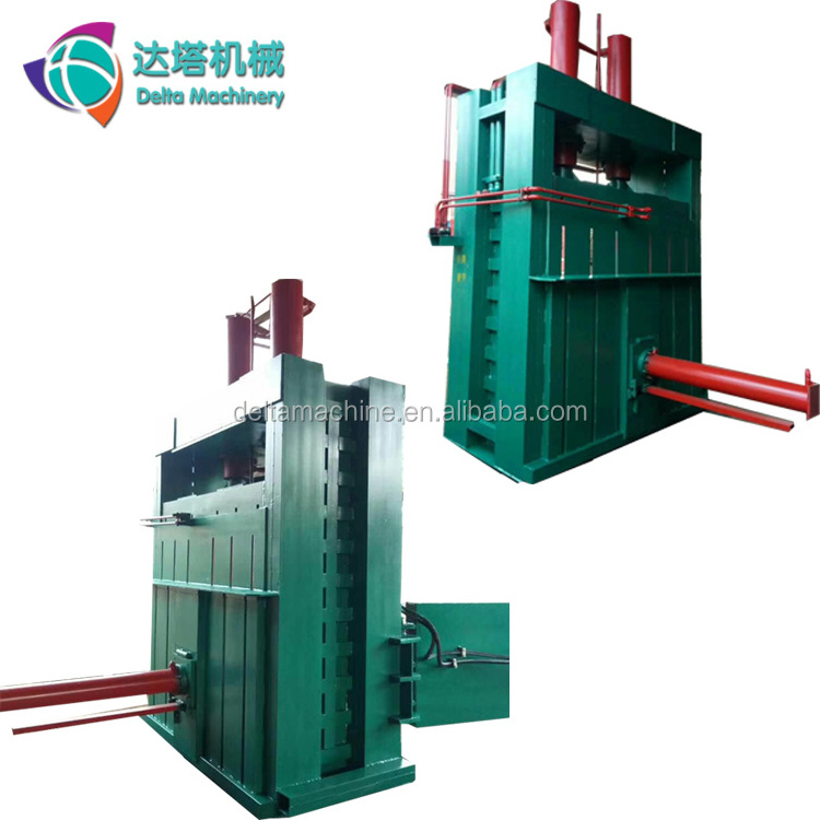 Hydraulic vertical pine straw baling press machine / pine straw baler for sale