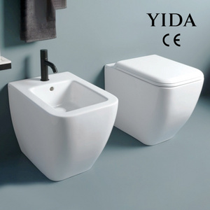 Chinese Bathroom Ghana Toilet Seat Ceramic Public Wc Sets Bidet Toilet Wall Mount From China