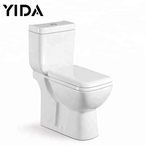 Tunisia chinese ceramic marine toilet, wc toilet bowl P-trap separate water tanks, ceramic toilet bowl