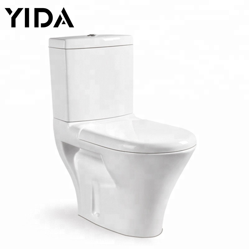 Tunisia chinese ceramic marine toilet, wc toilet bowl P-trap separate water tanks, ceramic toilet bowl