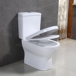 European style sanitary wares bathroom equipments washdown jet flushing wc toilet with bidet