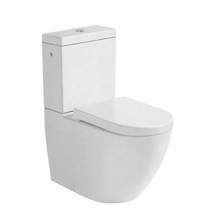 Poland UF Seat CE Two Piece Toilet Big Size WC for Hotel Project Europe Standard Toilet Wc