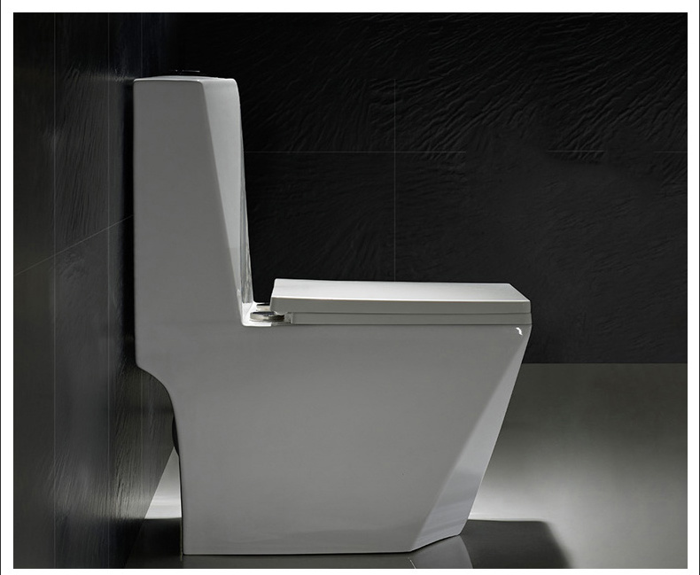 Washdown diamond type flush toilet seat , one piece tall ceramic toilet