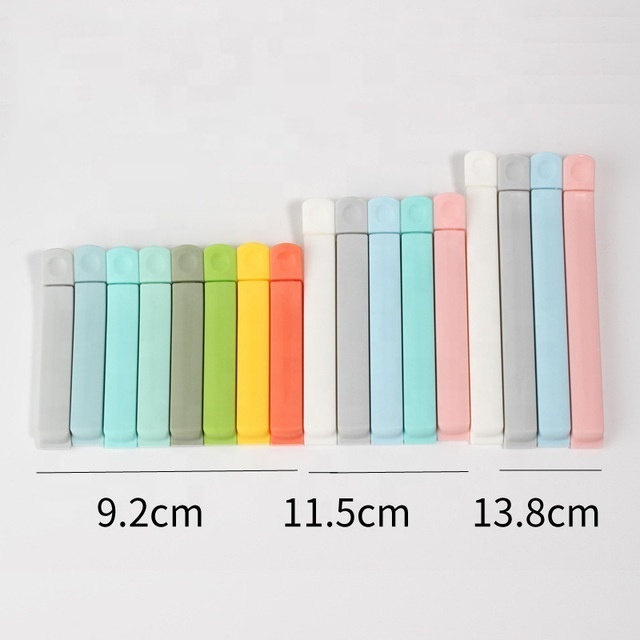 Good Quality 11.5 cm Various Color plastic seal clip Kitchen Gadgets seal clamp food Snack bread coffee bag sealing clips