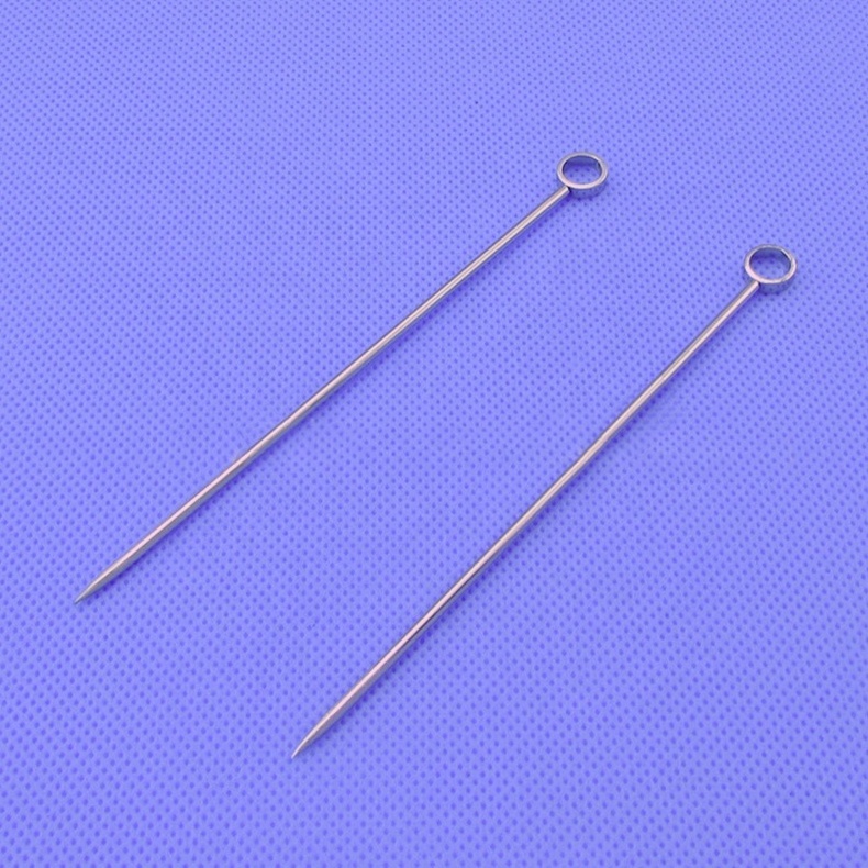 Wholesale Bar Tools Metal Martini Drink Stirring Sticks Fruit Pin Sticks Ball 304 18/8 Stainless Steel Cocktail Picks