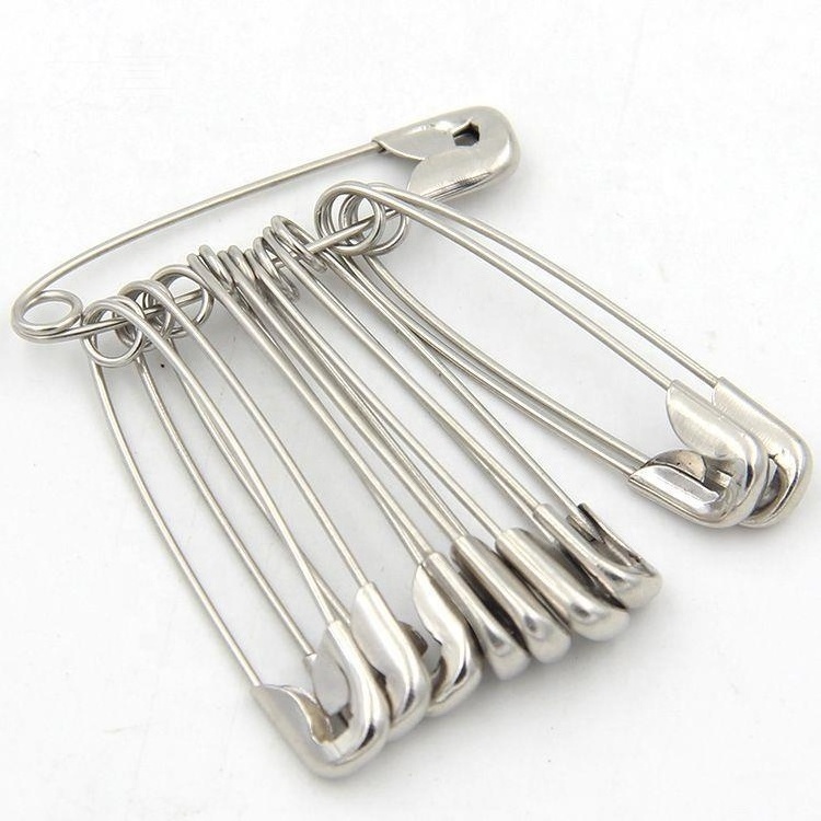 Custom Wholesale 200pcs/bag 23mm-56mm High Quality DIY Pin Stainless Steel Safety Pins