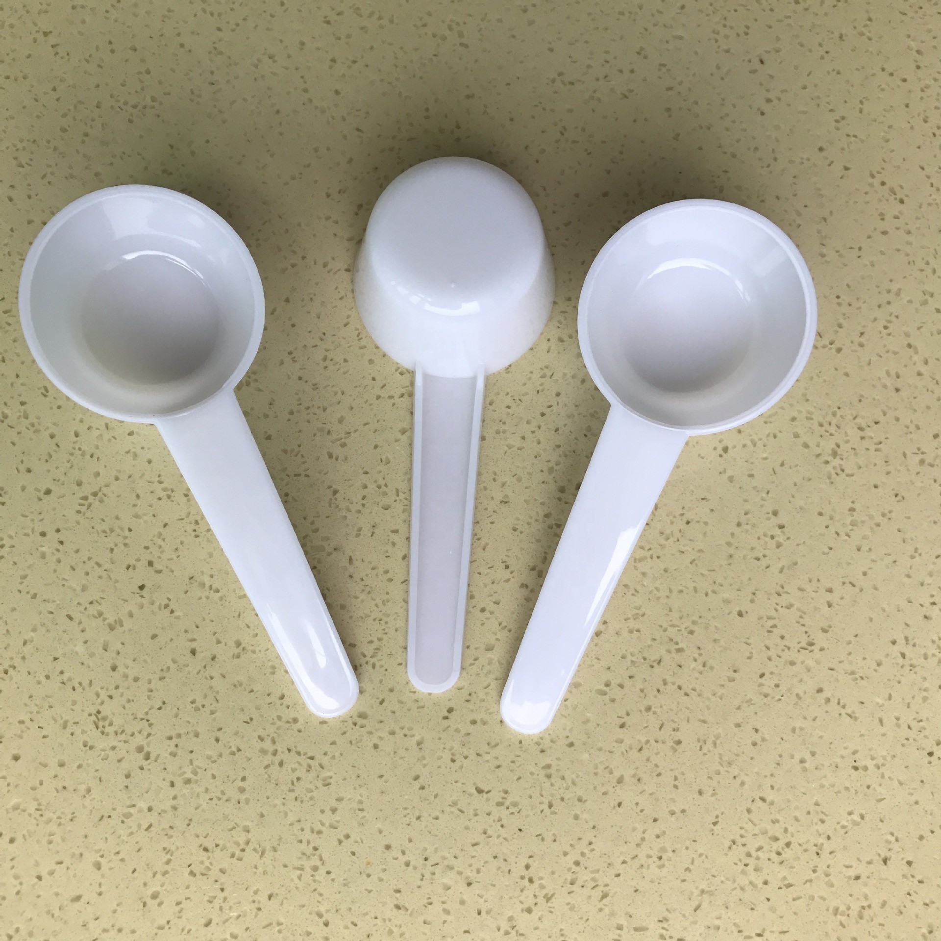 10ml 15ml 20ml 25ml 30ml White Transparent Round Scoops plastic measuring spoon scoop For Milk Powder Tea Salt