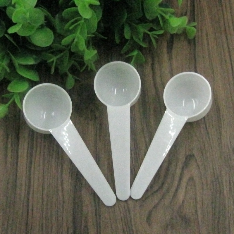 10ml 15ml 20ml 25ml 30ml White Transparent Round Scoops plastic measuring spoon scoop For Milk Powder Tea Salt