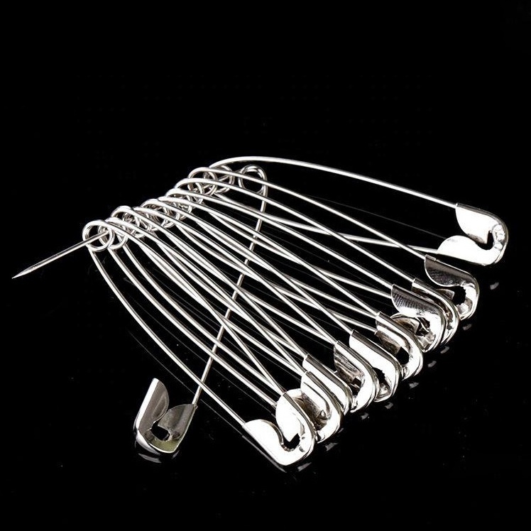 Custom Wholesale 200pcs/bag 23mm-56mm High Quality DIY Pin Stainless Steel Safety Pins