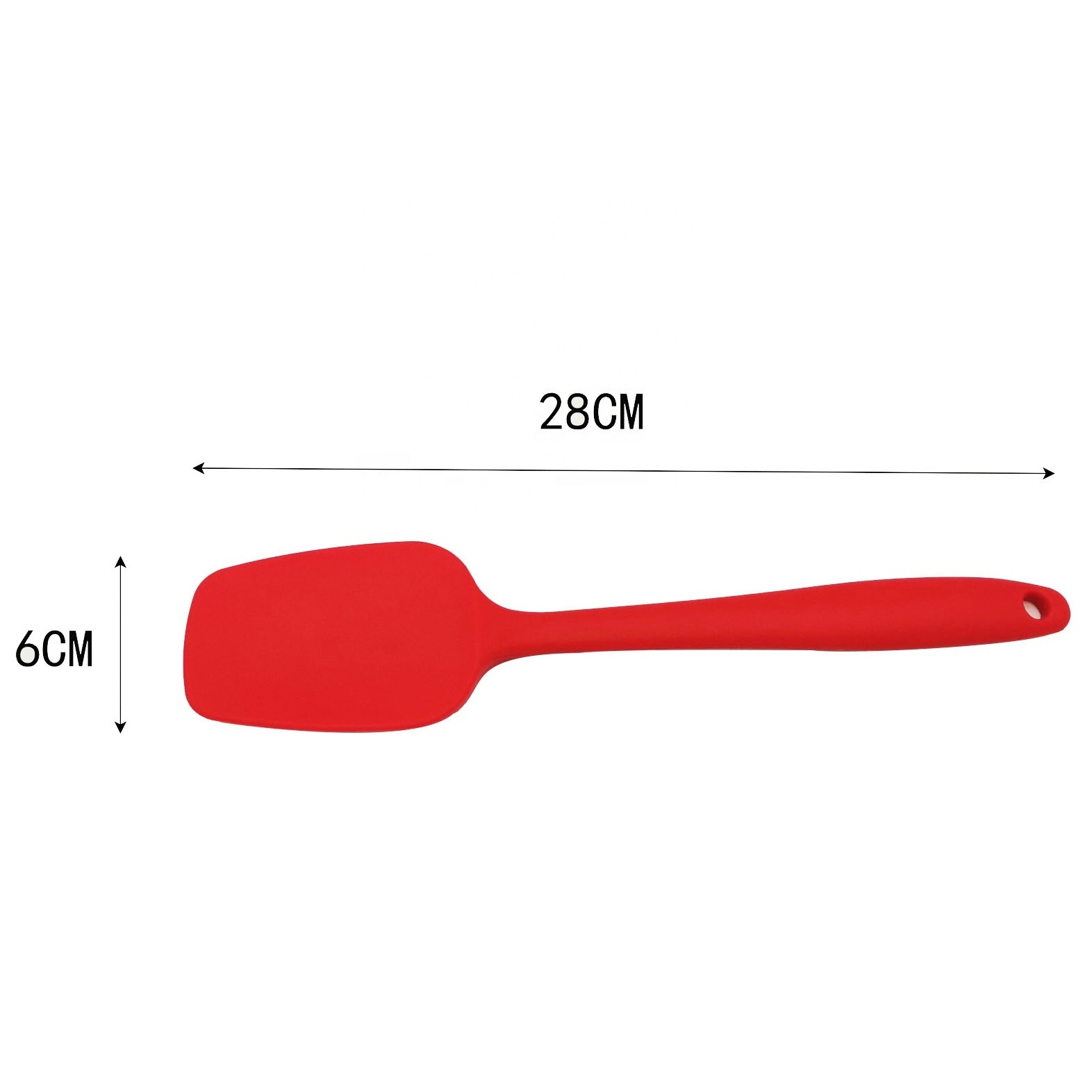 Kitchen Tools 28cm large Non-Stick Heat-Resistant BPA Free Silicone Scraper Spatula for Baking Pastry