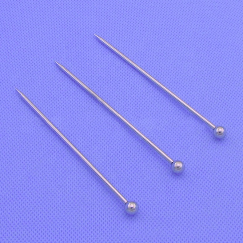 Wholesale Bar Tools Metal Martini Drink Stirring Sticks Fruit Pin Sticks Ball 304 18/8 Stainless Steel Cocktail Picks