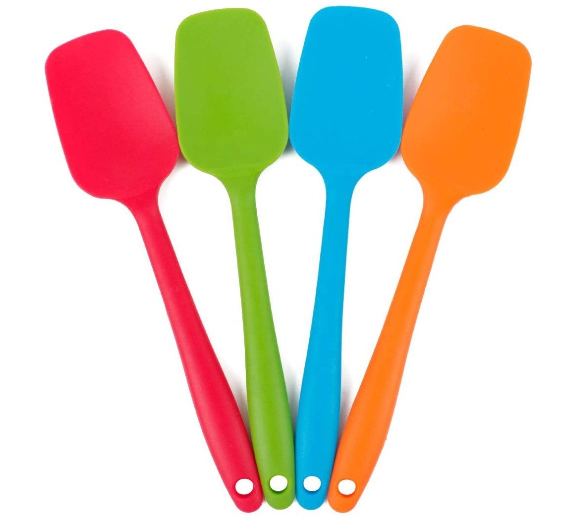 Kitchen Tools 28cm large Non-Stick Heat-Resistant BPA Free Silicone Scraper Spatula for Baking Pastry