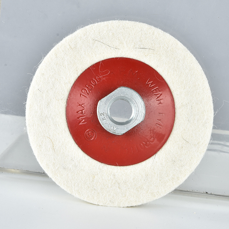 DELUN 4inch polishing wool felt polished wheels