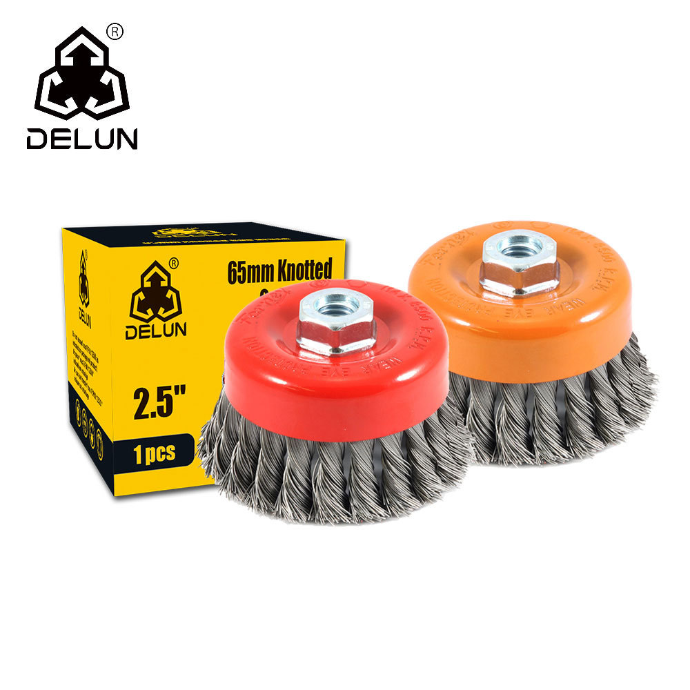 DELUN Hot Abrasive Factory Direct Sale flexible wire brush for Stainless Steel for Angle Grinder