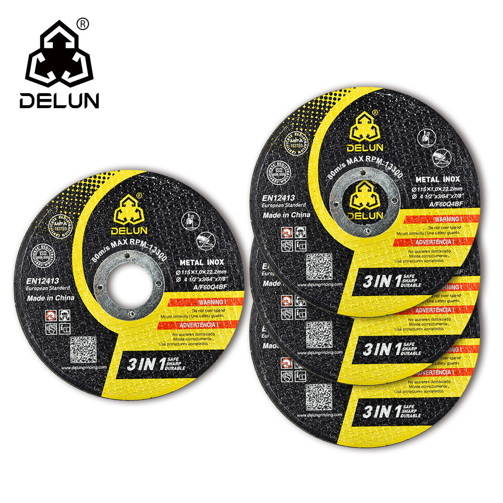 DELUN  Cut Off Wheel 115 mm 4.5 Inch cutting disc for rust removal stainless steel