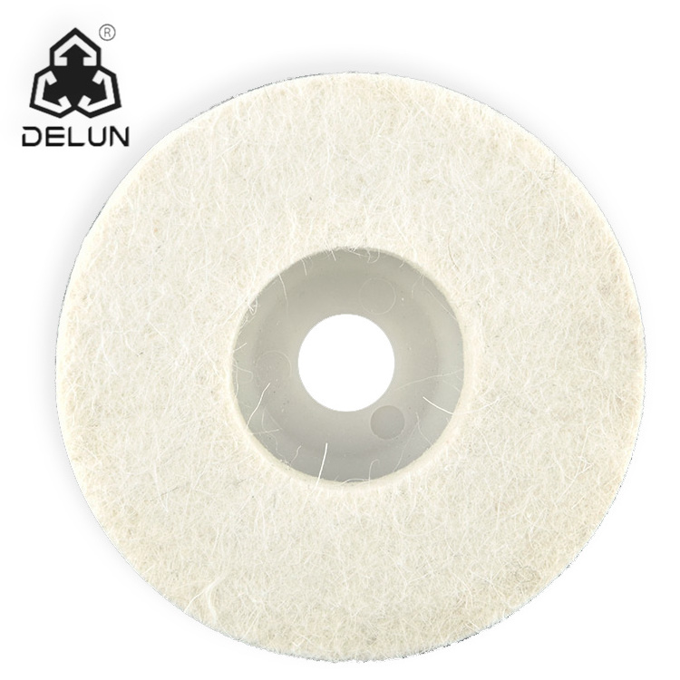 DELUN 4inch polishing wool felt polished wheels