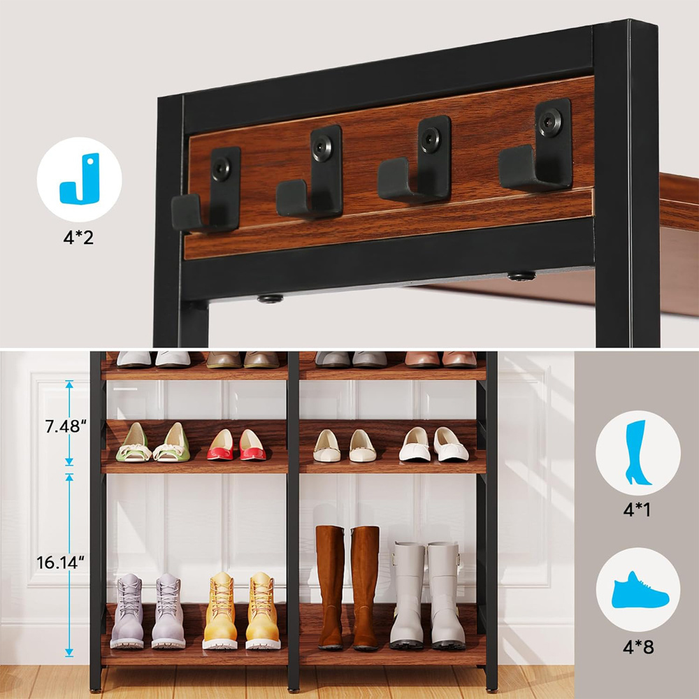 modern enterway table stands cabinet multi-layer shelf home furniture manufacturer black wooden shoes racks with storage