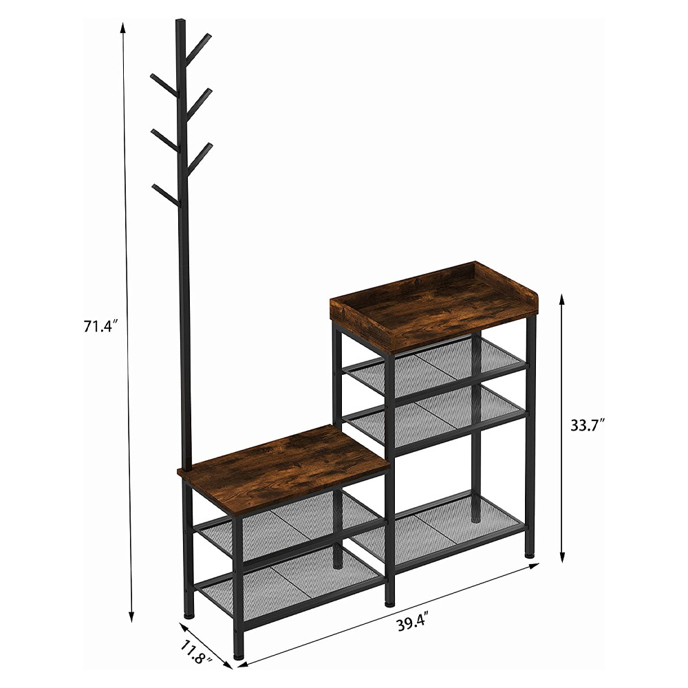 wooden enterway shoe racks storage 3 layer shelf home furniture modern wood shoes storage organizer stands bench with seat