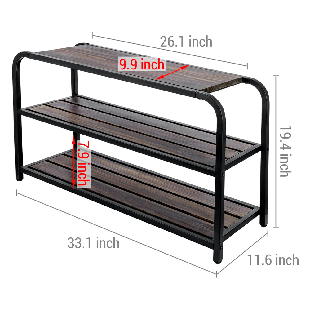 factory enterway shoe table stand multi-layer shelf home furniture manufacturer wooden shoes rack for home