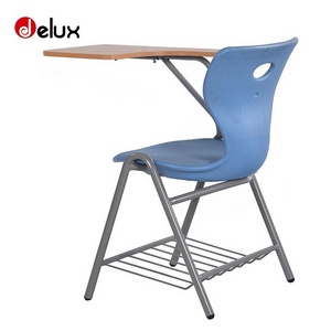 Free Sample School Nesting Seat Training Chair Student Plastic School Chairs with Arm University Furniture