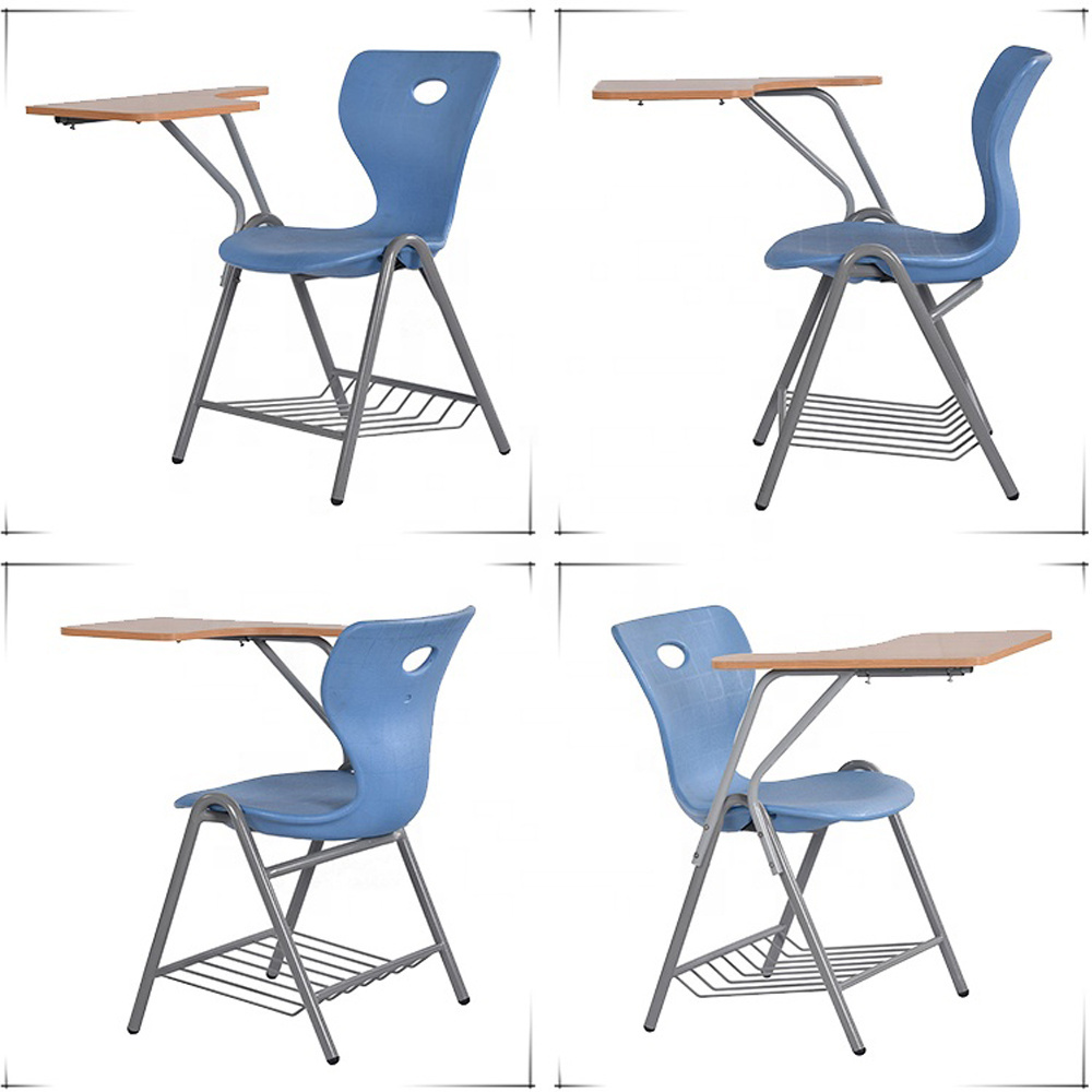 Free Sample School Nesting Seat Training Chair Student Plastic School Chairs with Arm University Furniture