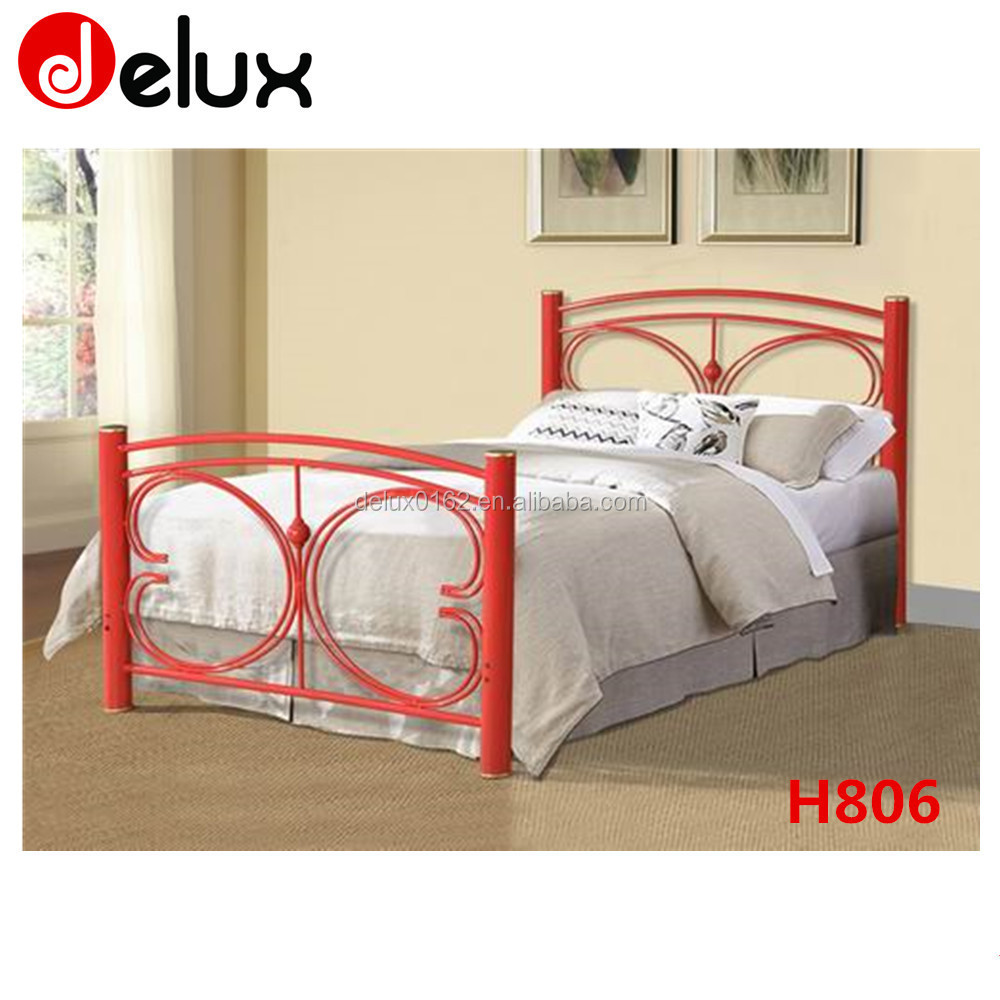 Kids Bunk Beds H824 Full Over Full Metal Wholesale Romantic Home Furniture Bedroom Furniture Double Modern Steel Tube White