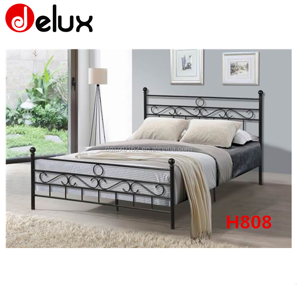 Kids Bunk Beds H824 Full Over Full Metal Wholesale Romantic Home Furniture Bedroom Furniture Double Modern Steel Tube White