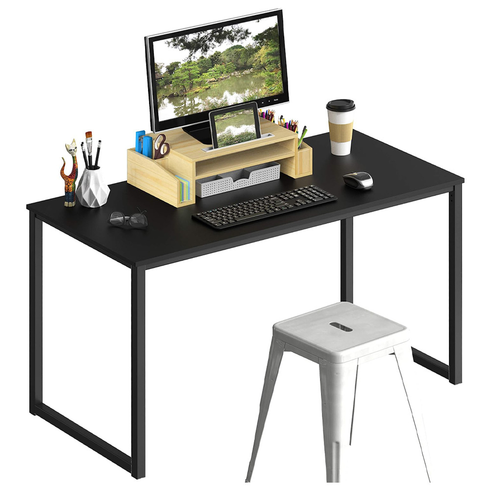 wooden pc recording studio desk home furniture adjustable lifting wood large corner black laptop boss computer table for study