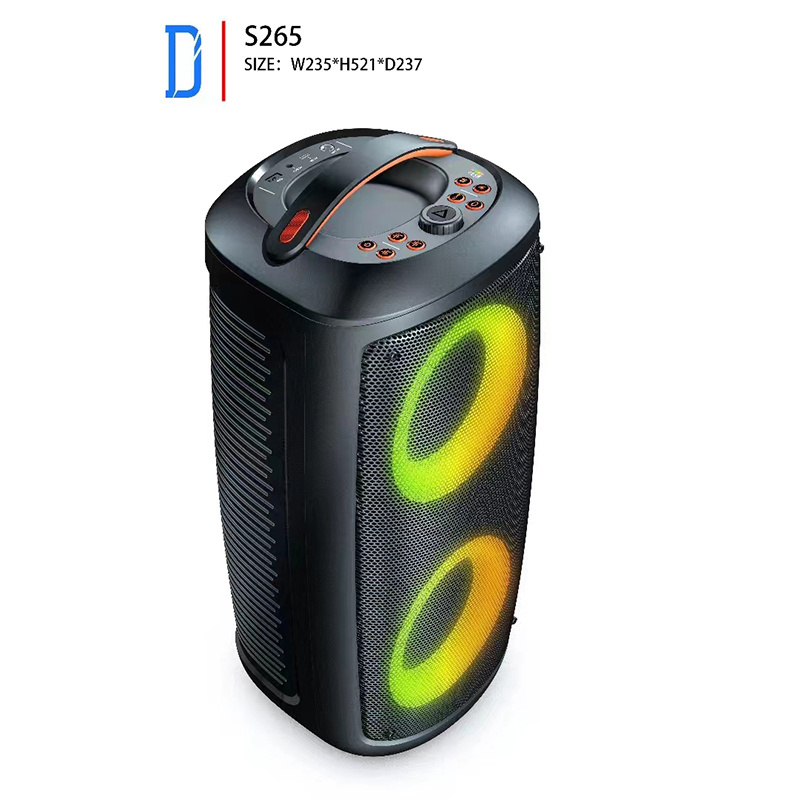 Music mp3 player with speaker pc speaker party   karaoke wireless dj gaming pro Led Flashing Light Bluetooth speaker