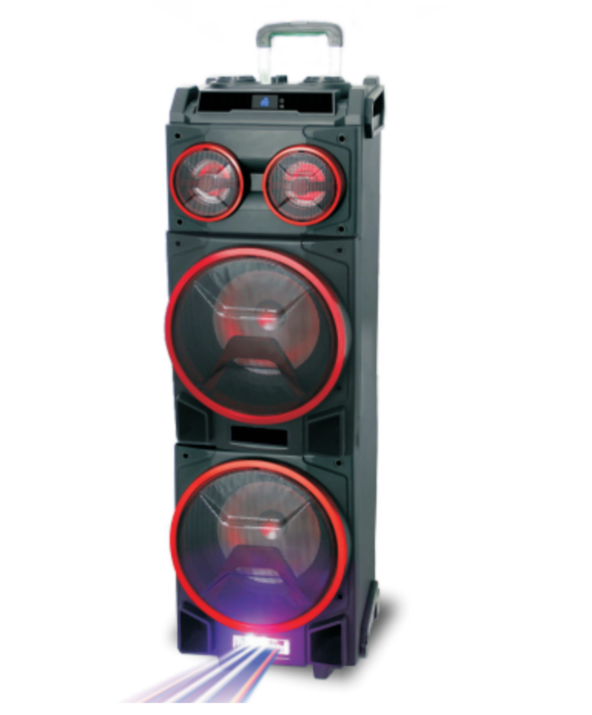 speaker video double 12inch bass speaker outdoor trolley blue tooth speaker with lcd screen