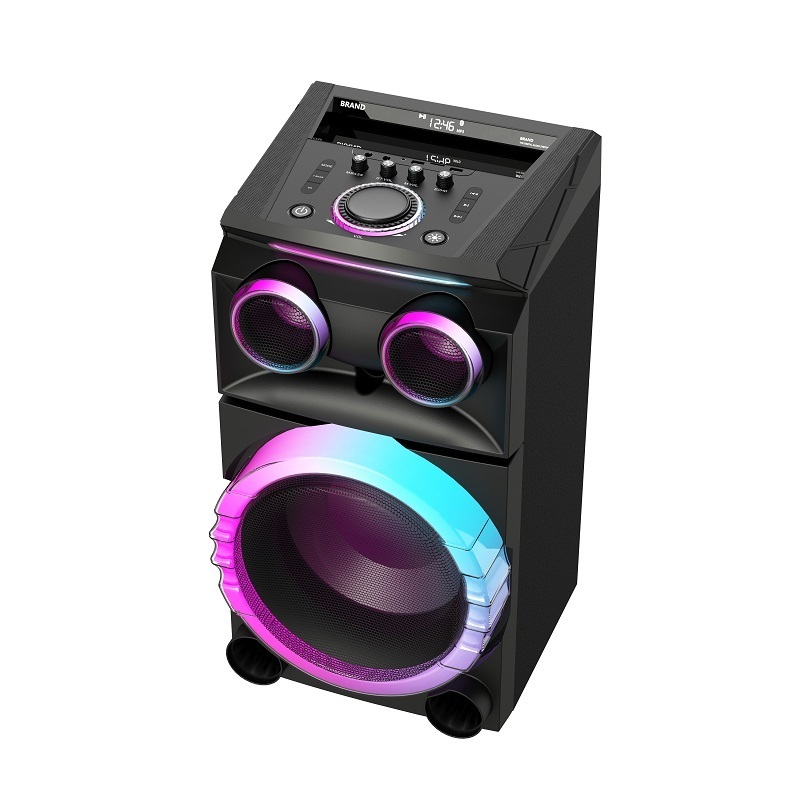 10 inch 80 watts outdoor profesional pro pa system audio dj pa stereo speaker trolley portable big bluetooth party speaker