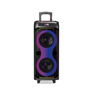 Hi end Portable Dual 8 inch 10 inch Tower Trolly bocinas bluetooth speaker portable grandes heavy bass audio Party Speaker