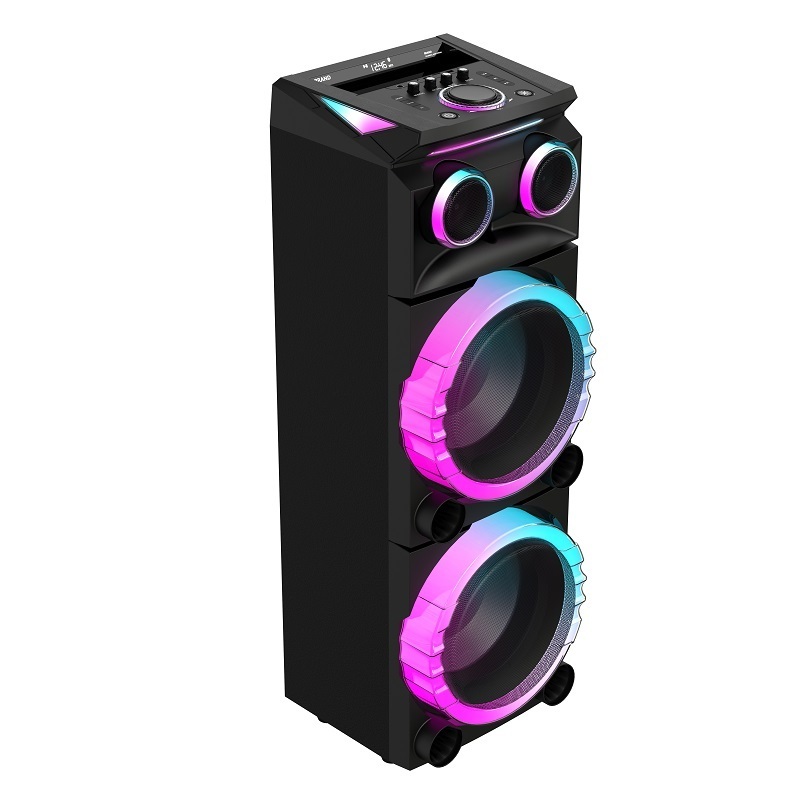 10 inch 80 watts outdoor profesional pro pa system audio dj pa stereo speaker trolley portable big bluetooth party speaker