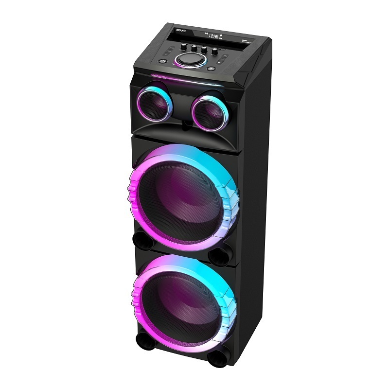 10 inch 80 watts outdoor profesional pro pa system audio dj pa stereo speaker trolley portable big bluetooth party speaker